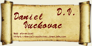Daniel Vučkovac vizit kartica